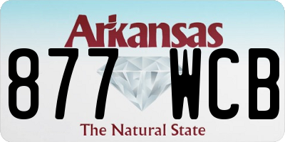 AR license plate 877WCB