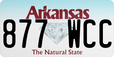 AR license plate 877WCC