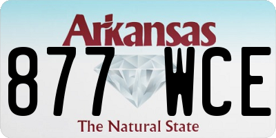 AR license plate 877WCE