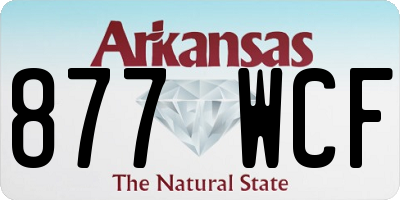 AR license plate 877WCF