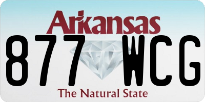 AR license plate 877WCG