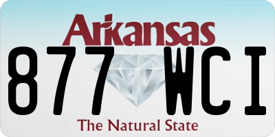 AR license plate 877WCI