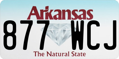 AR license plate 877WCJ