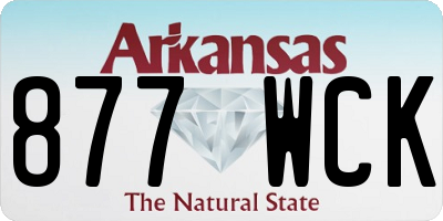 AR license plate 877WCK