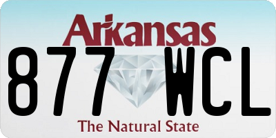 AR license plate 877WCL