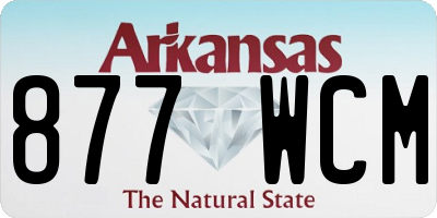 AR license plate 877WCM
