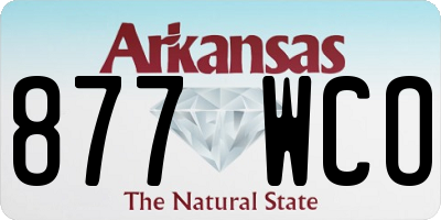 AR license plate 877WCO