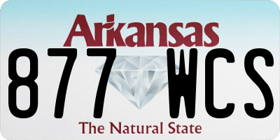 AR license plate 877WCS