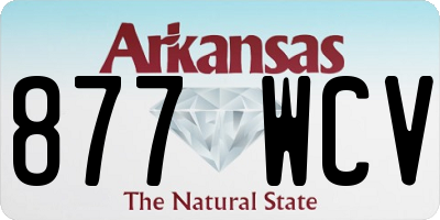 AR license plate 877WCV