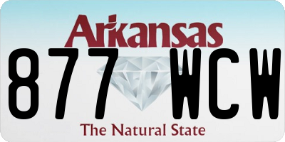 AR license plate 877WCW