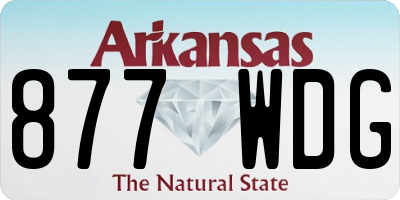 AR license plate 877WDG