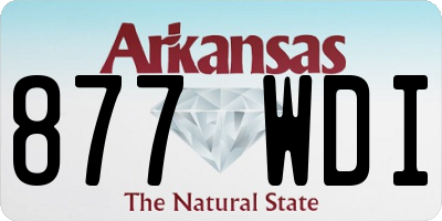 AR license plate 877WDI