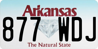 AR license plate 877WDJ