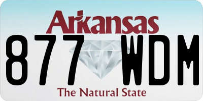 AR license plate 877WDM