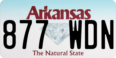 AR license plate 877WDN