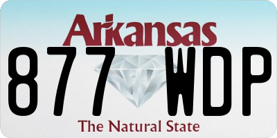 AR license plate 877WDP