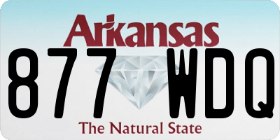AR license plate 877WDQ