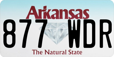 AR license plate 877WDR