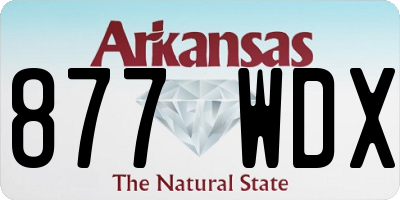 AR license plate 877WDX