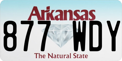 AR license plate 877WDY