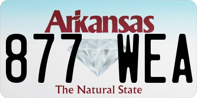 AR license plate 877WEA