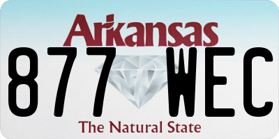 AR license plate 877WEC