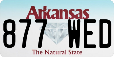AR license plate 877WED