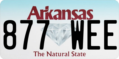 AR license plate 877WEE