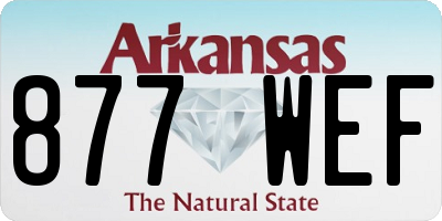 AR license plate 877WEF