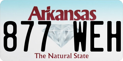 AR license plate 877WEH