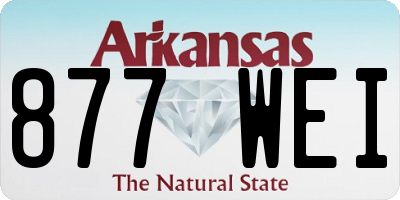 AR license plate 877WEI