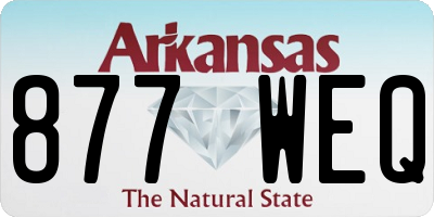 AR license plate 877WEQ