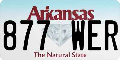 AR license plate 877WER