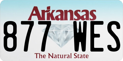 AR license plate 877WES