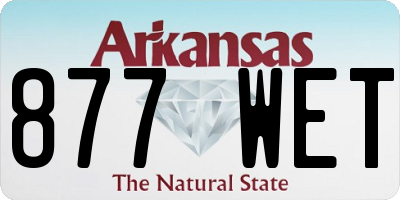 AR license plate 877WET