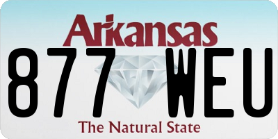 AR license plate 877WEU