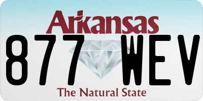 AR license plate 877WEV