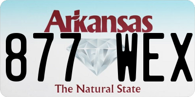 AR license plate 877WEX