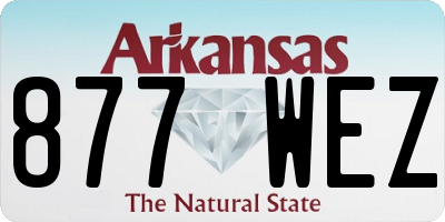 AR license plate 877WEZ