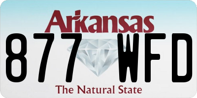 AR license plate 877WFD