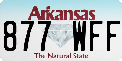 AR license plate 877WFF