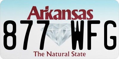 AR license plate 877WFG
