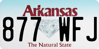 AR license plate 877WFJ