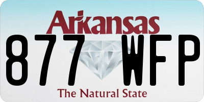 AR license plate 877WFP