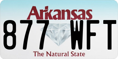 AR license plate 877WFT