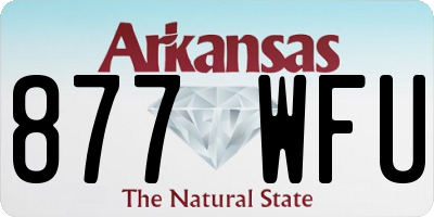 AR license plate 877WFU