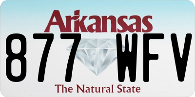 AR license plate 877WFV