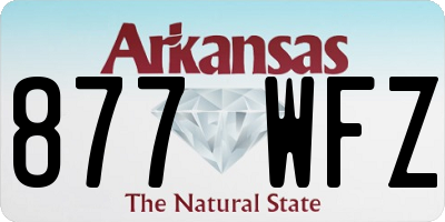 AR license plate 877WFZ