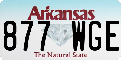 AR license plate 877WGE