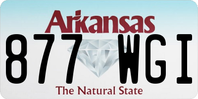 AR license plate 877WGI